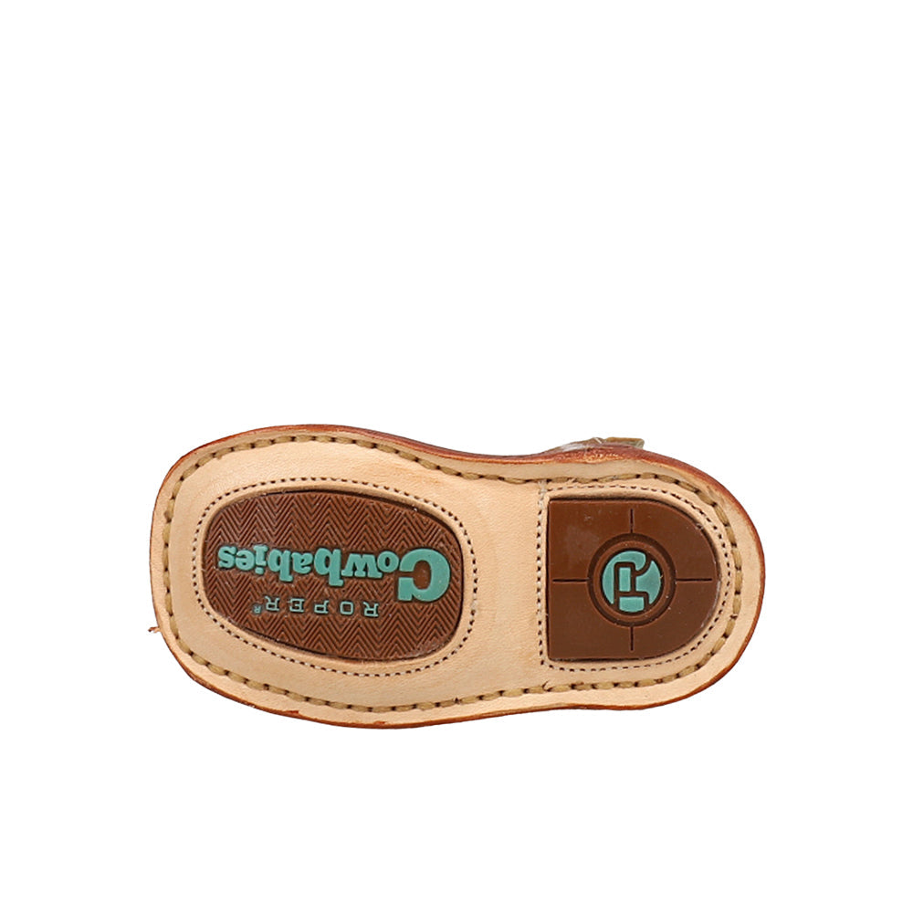 Roper Cowbabies Cactus Square Toe Cowboy Boots (Infant)
