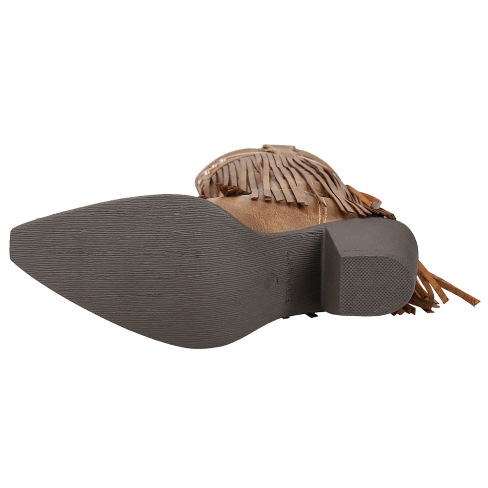 Roper Fringes Snip Toe Cowboy Boots