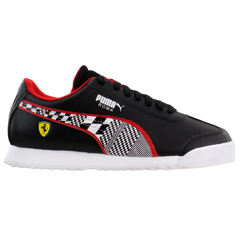 PUMA Scuderia Ferrari Roma Lace Up Sneakers (Youth)