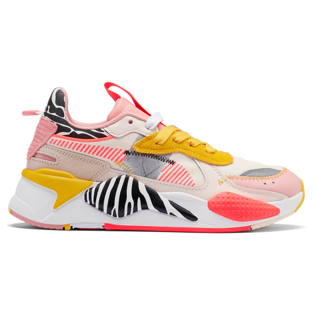 PUMA RS-X Unexpected Mixes Striped Zebra Lace Up Sneakers