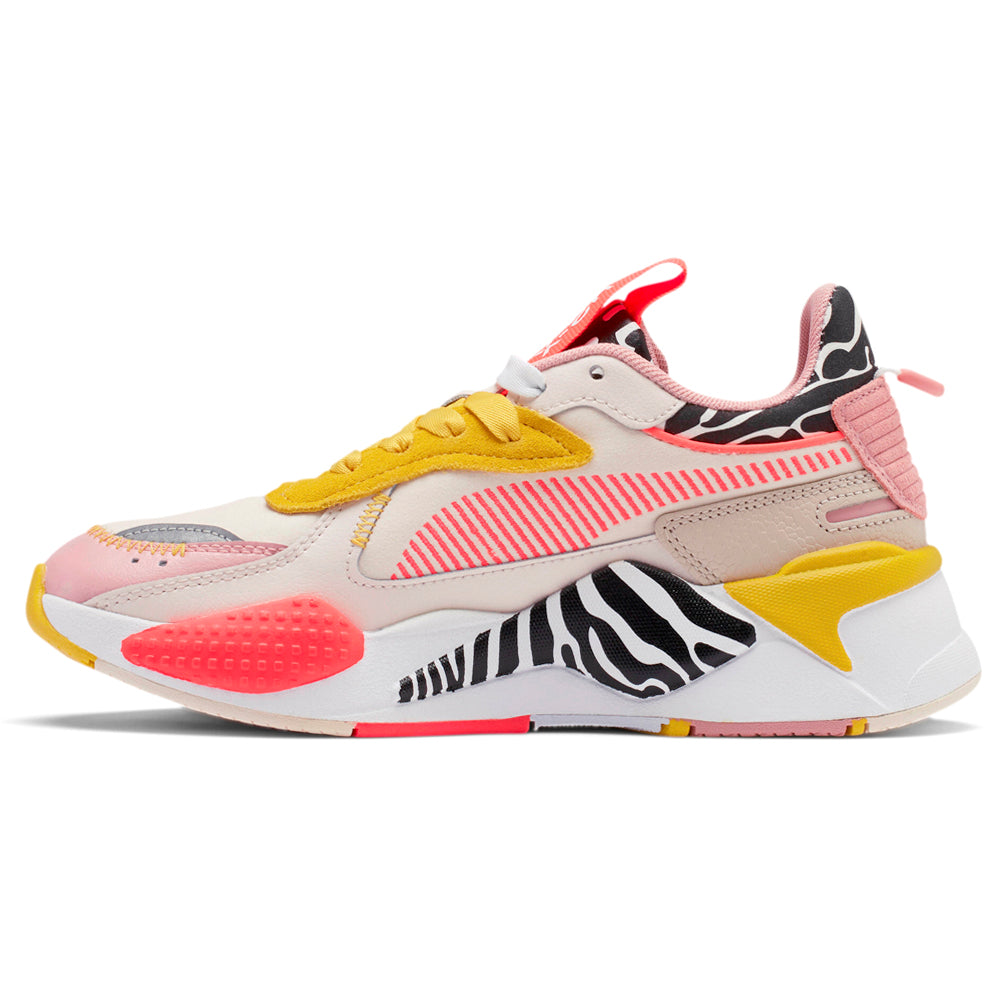 PUMA RS-X Unexpected Mixes Striped Zebra Lace Up Sneakers