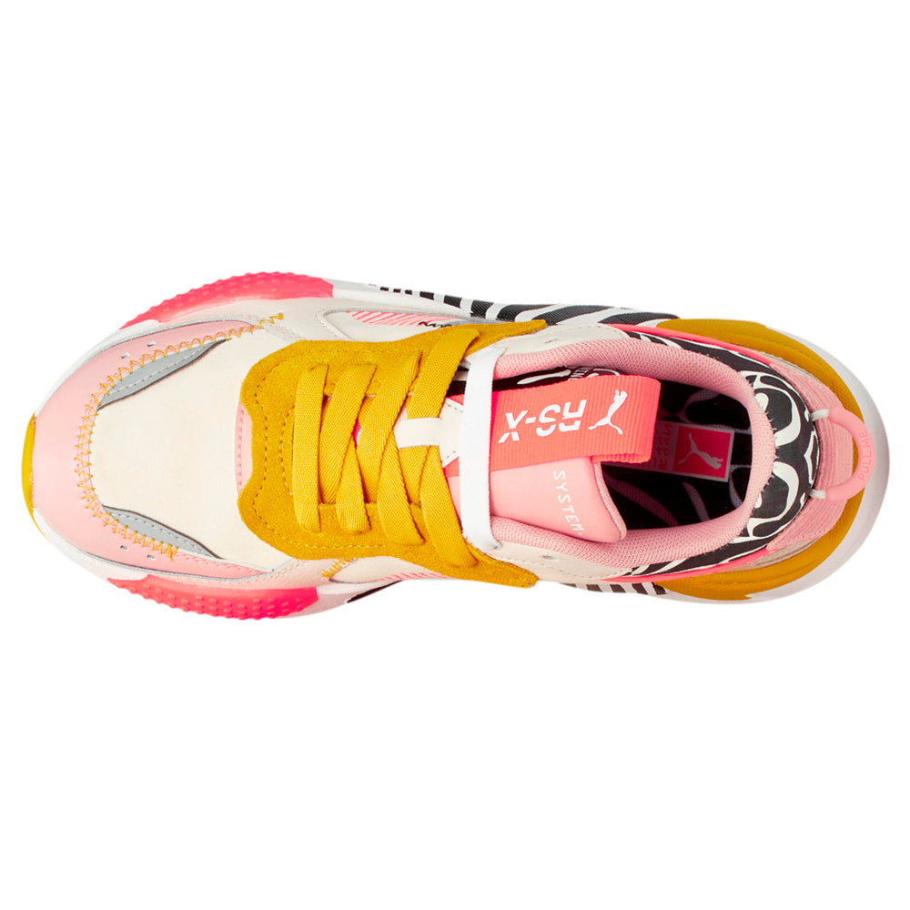 PUMA RS-X Unexpected Mixes Striped Zebra Lace Up Sneakers