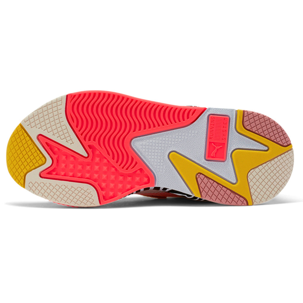 PUMA RS-X Unexpected Mixes Striped Zebra Lace Up Sneakers