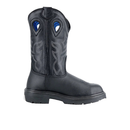 Steel Blue Work Boots Blue Heeler 10 Inch Waterproof Wide Steel Toe Work Boots