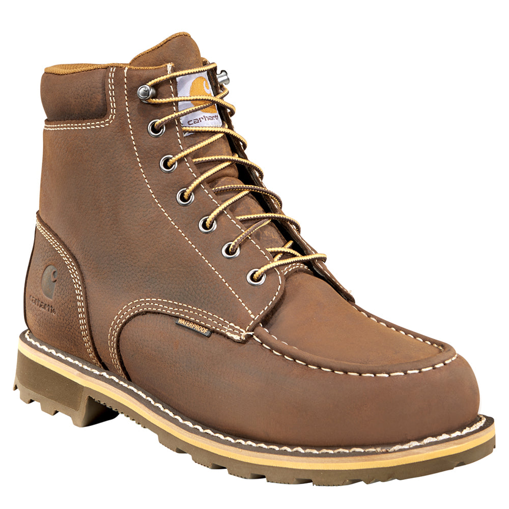 Carhartt 6 Inch Moc Toe Waterproof Non-Safety Toe EH Work Boot