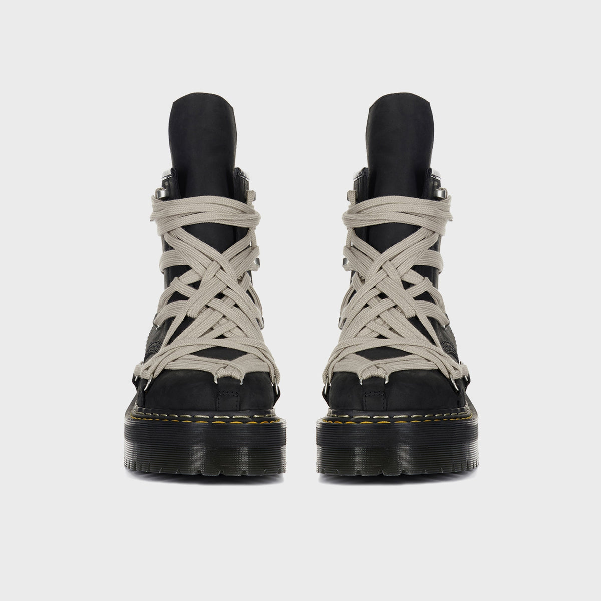Dr. Martens x Rick Owens DRKSHDW 1460 Quad Sole Megalace® Boot - Black