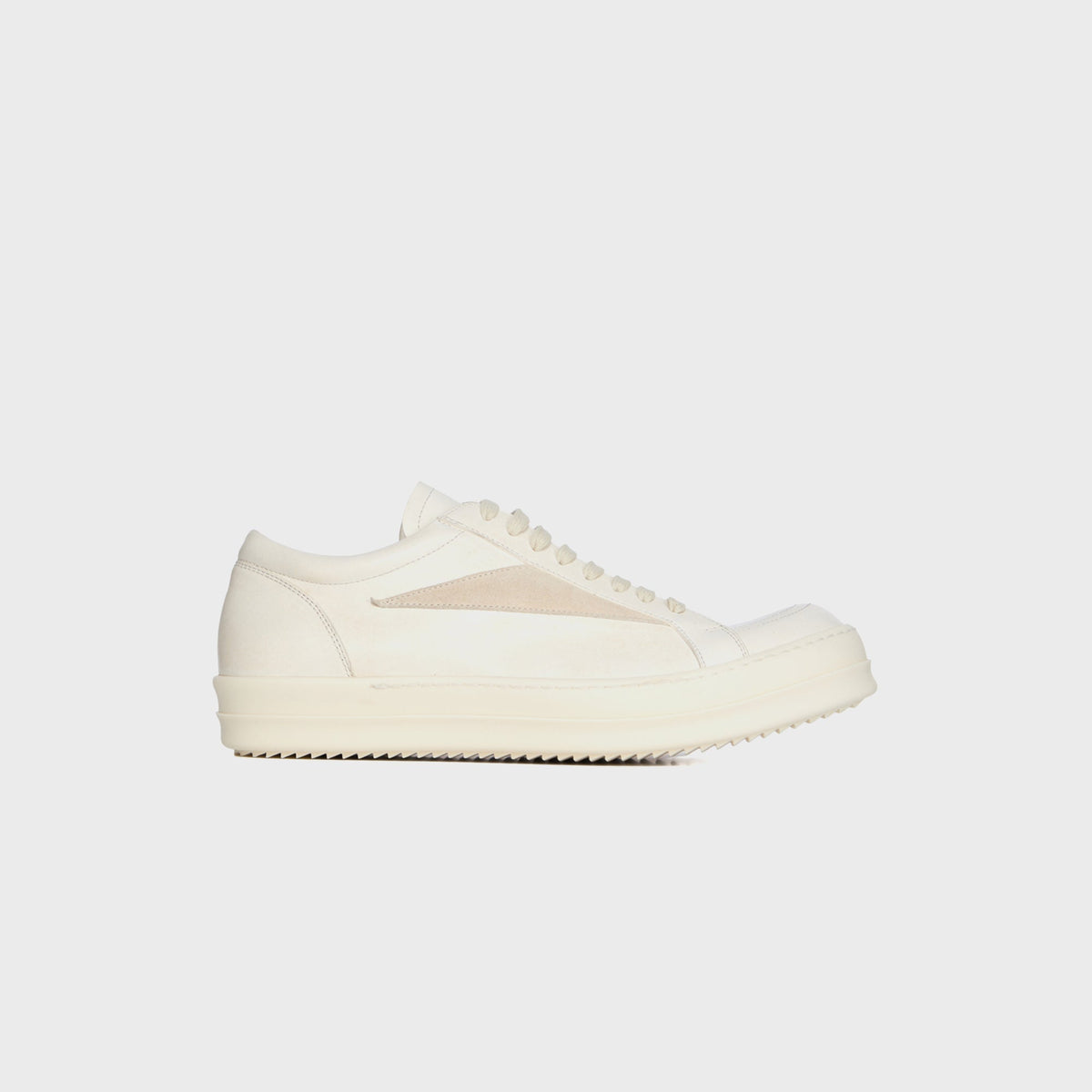 Rick Owens Scarpe In Pelle Vintage  Sneaks - Milk / Milk / Milk