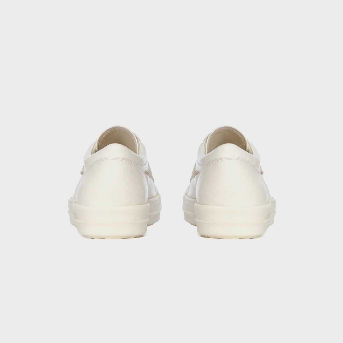 Rick Owens Scarpe In Pelle Vintage  Sneaks - Milk / Milk / Milk