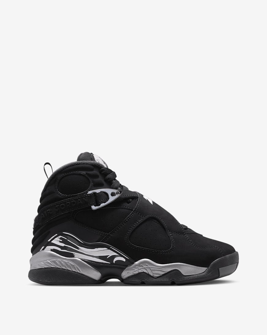 Jordan Big Kids' Air Jordan 8 Retro Chrome – Top View
