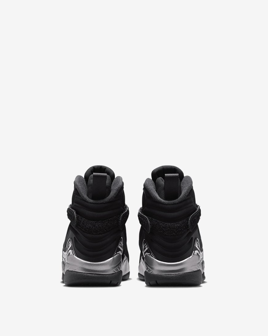 Jordan Big Kids' Air Jordan 8 Retro Chrome – Back View