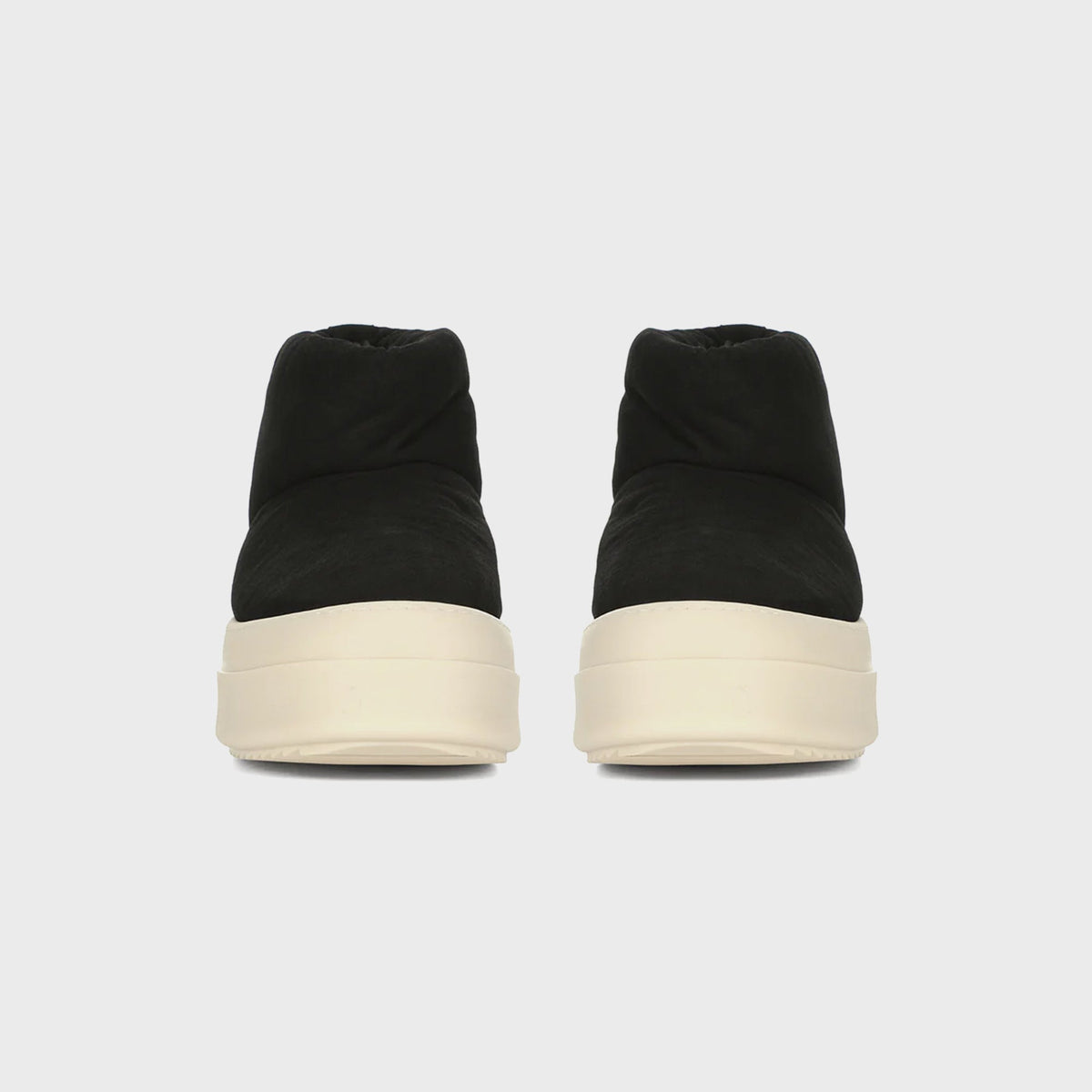 Rick Owens WMNS Mega Bumper Low Lunar Boots - Black / Milk / Milk