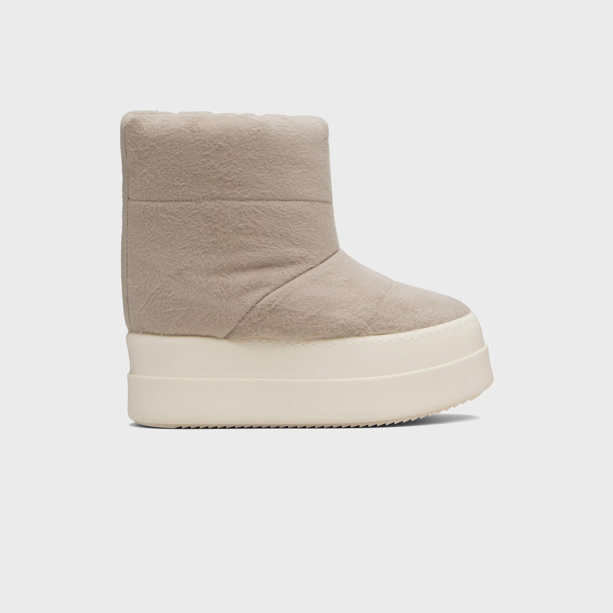 Rick Owens WMNS DRKSHDW Taupe Concordians Mega Bumper Low Lunar Boots
